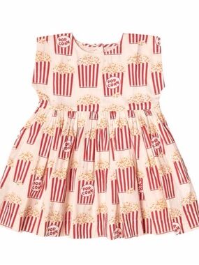 Pink Chicken Adaline Cap Sleeve Dress, Popcorn - Size 2T